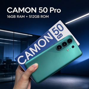สมาร์ทโฟน 5G CAMON 50 Pro AI โทรศัพท์มือถือ กล้อง 64MP แบตเตอรี่ขนาดใหญ่ หน่วยความจำ 16GB 512GB - Product Image 3