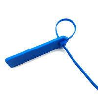 Disesuaikan logo Zip Tie Label standar kabel ABS plastik 88*28mm Self-Locking Zip Ties UHF Rfid Label