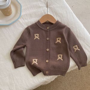 Nouveau <span class=keywords><strong>cardigan</strong></span> tricoté à col rond pour garçons, style coréen, collection printemps 2025 – Veste bébé élégante et mignonne pour l'automne - Product Image 6