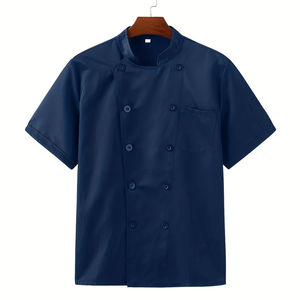 <span class=keywords><strong>Abiti</strong></span> <span class=keywords><strong>da</strong></span> <span class=keywords><strong>lavoro</strong></span> a maniche corte <span class=keywords><strong>da</strong></span> uomo di fascia alta per cuochi, tasca in tessuto a saia traspirante per cucina e panificazione alberghi ristoranti <span class=keywords><strong>bar</strong></span> - Product Image 4