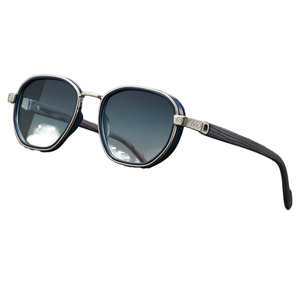 Retro Oval Sunglasses Full Rim Gradient Lenses 100% UV Protection Unisex Outdoor Use Adult Style - Product Image 1