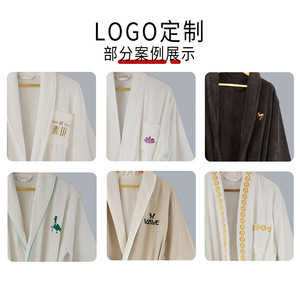 เสื้อคลุมอาบน้ำผ้าฝ้าย ไซส์เดียว ผ้าเทอร์รี่ ชุดนอนผู้หญิง - Product Image 5
