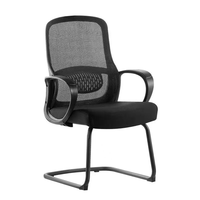 Chaises de bureau modernes à dossier haut pour conférences, chaises de formation en maille sans roulettes pour visiteurs