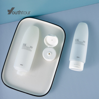 Botella de Plástico PE de Nuevo Diseño EK con Tapa Fácil de Abrir, Impresión Serigráfica, para Protector Solar y Lociones, 30ml-200ml