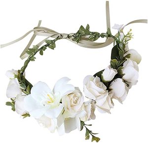 MH-0121 Réglable Fleur Couronne Bandeau Halo Couronne Florale Guirlande Coiffe pour maternité photo Mariage robe enceinte - Product Image 2