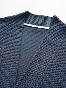 Nouvelle arrivée 2026 Peignoir en tissu gaufré 100% coton - Robe longue de type cardigan pour hommes et femmes, idéal pour les hôtels et les chambres d'hôtes - Product Image 5
