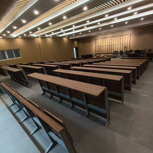 Venta directa <span class=keywords><strong>de</strong></span> fábrica tablero curvo tablero <span class=keywords><strong>de</strong></span> madera estilo Universidad aula fila sillas multimedia sala <span class=keywords><strong>de</strong></span> conferencias mesas y sillas - Product Image 2