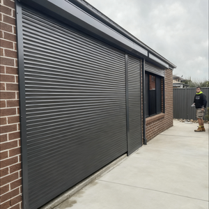 Porte de <span class=keywords><strong>garage</strong></span> enroulable électrique en alliage d'aluminium, coupe-feu, certifiée CE, fonctionnement automatique/manuel pour <span class=keywords><strong>garage</strong></span> - Product Image 2