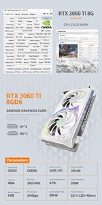 Carte graphique AMD Radeon RX <span class=keywords><strong>6600</strong></span> XT pour ordinateur de bureau, alimentation 8 broches, 192 bits, 8 Go de mémoire GDDR6, pour le jeu et l'e-sport - Product Image 3