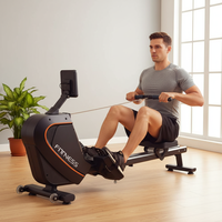 Machine d'entraînement à la force de rameur à bon prix, volant d'inertie de 2 kg, équipement d'exercice de rameur pliable pour usage commercial