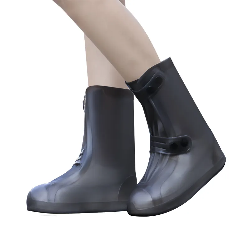 Men Womens Waterproof Rubber Tpe Shoes High Quality Outdoor Washable Non-slip Plastic Rain Shoe Cover Boots
