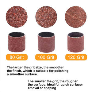 Juego de Herramientas de Pulido y Esmerilado para Taladro Eléctrico de Uñas, Cilindro de Papel de Lija de Alta Dureza, Grano 80-600, Herramienta para Trabajar la Madera - Product Image 3