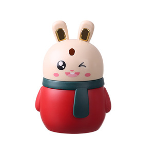 Cute Bunny <b>Toothpick</b> Holder Automatic Pop Out Mechanism Plastic Creative Container For Home Restaurant Use White Pink Red - Product Image 5