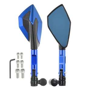 Rétroviseur latéral de <span class=keywords><strong>moto</strong></span> 8mm 10mm pour Yamaha R1 R3 R125 FZ6 FZ1 FAZER XV 950 <span class=keywords><strong>MT07</strong></span> MT09 - Product Image 2