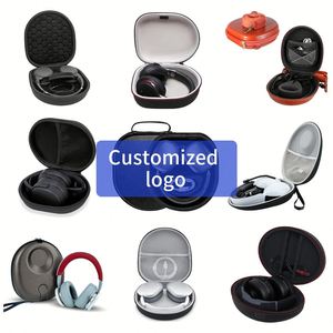 Étui de transport rigide personnalisé de haute qualité pour écouteurs, pochette portable pour écouteurs, sacs à fermeture éclair en EVA - Product Image 2