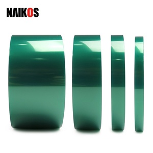 Cinta de PET verde adhesiva sensible a la presión de silicona para enmascarar industrial - Product Image 3