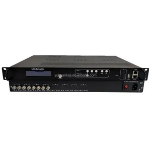 CATV Digital Modulator 4 8 FTA DVB-S2 DVB-C DVB-T ATSC ISDBT Tuner to RF Transmodulator DVB T2 Modulator