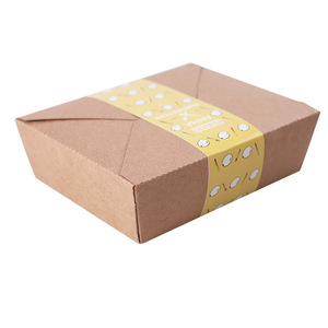 Custom Disposable Restaurant togo Container Take Away <strong>Lunch</strong> <strong>Packing</strong> <strong>Boxes</strong> for Fast Food Grade Kraft Paper Packaging Box - Product Image 4