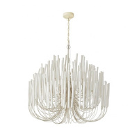 Lustre moderne avec barres en bois et bras en fer, lampe suspendue blanche, luminaire pour salle à manger, chambre à coucher, hôtel