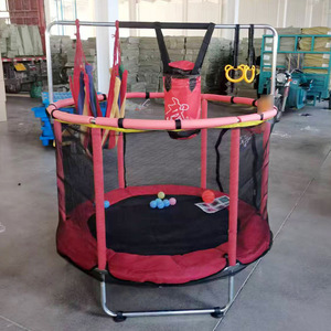 <span class=keywords><strong>Trampoline</strong></span> <span class=keywords><strong>pour</strong></span> enfants à usage domestique, lit <span class=keywords><strong>de</strong></span> saut <span class=keywords><strong>pour</strong></span> enfants et adultes, 150 cm, filet <span class=keywords><strong>de</strong></span> sécurité, jouet familial avec barre simple/anneaux/<span class=keywords><strong>sac</strong></span> <span class=keywords><strong>de</strong></span> <span class=keywords><strong>sable</strong></span> - Product Image 5