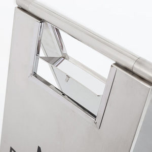 Panneau de signalisation de stationnement pliable double face en acier inoxydable Dinghong pour usage en station de métro et hôtel - Avertissement de interdiction de stationnement - Product Image 5