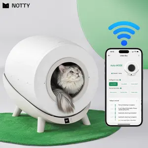 NOTTY New Fashion Design Electric Basin Kedi Tuvaletleri Smart Litter Cat Box Self Clean For Cats
