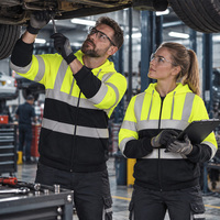 Sweat-shirt de travail haute visibilité personnalisé avec logo, réfléchissant, pour usine, entrepôt, logistique, construction, mineur, ouvrier