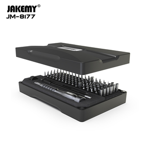Kit d'outils <span class=keywords><strong>de</strong></span> réparation portable DIY pour téléphone, ordinateur portable et console <span class=keywords><strong>de</strong></span> <span class=keywords><strong>jeu</strong></span>, <span class=keywords><strong>avec</strong></span> embouts magnétiques <span class=keywords><strong>de</strong></span> précision 106-en-1, modèle JM-8177, en plastique OEM - Product Image 4