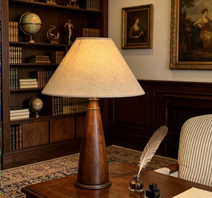 Midcentury Pleated Fabric <strong>Table</strong> Lamp Wood Base Bell Shade Flexible Simple Push Button Switch Dimmable LED Indoor <strong>Lighting</strong> - Product Image 1