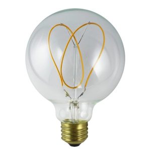 Lámpara LED de Filamento Espiral 220V <span class=keywords><strong>E27</strong></span> <span class=keywords><strong>4W</strong></span> Redonda Transparente Regulable G95 Bombilla LED de Filamento Flexible/Suave Estilo Edison Vintage - Product Image 6