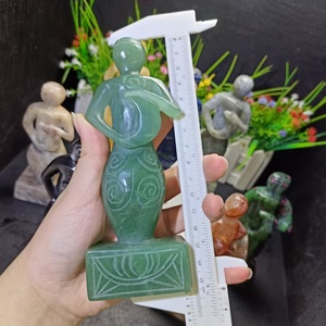 คริสตัลบำบัดยอดนิยม ลาพิส ลาซูลี ลาบราโดไรต์ รูปแกะสลักเทพธิดา สำหรับตกแต่งบ้านตามหลักฮวงจุ้ย - Product Image 5