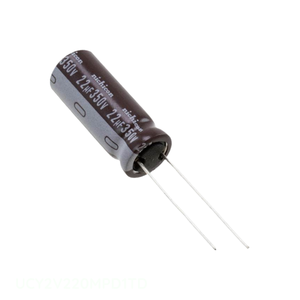 Condensateur Fabricant Channel 22 uF CAP ALUM 22UF 20% 350V RADIAL TH Through Hole UCY2V220MPD1TD - Product Image 1