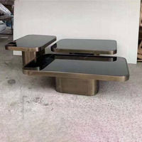 SPARKLE Moderne en verre trempé simple moderne côté salon table basse table basse combinaison