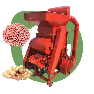 Amendoim Elétrico Automático Dehull Cracking Hull Sheller 1tph Shell Dust Remover Groundnut Cracker Machine