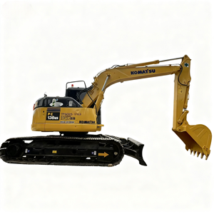 Excavatrice sur chenilles Komatsu PC138US d'occasion fabriquée au Japon, 13 tonnes, matériel de construction d'occasion, excavatrice de taille moyenne Komatsu PC138 - Product Image 1