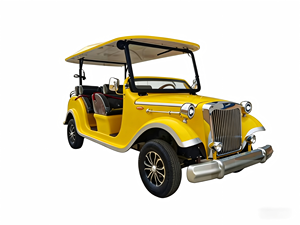 Voiture électrique rouge classique vintage 4/6/8 places, véhicule de tourisme rétro pour complexe hôtelier et hôtel - Product Image 6