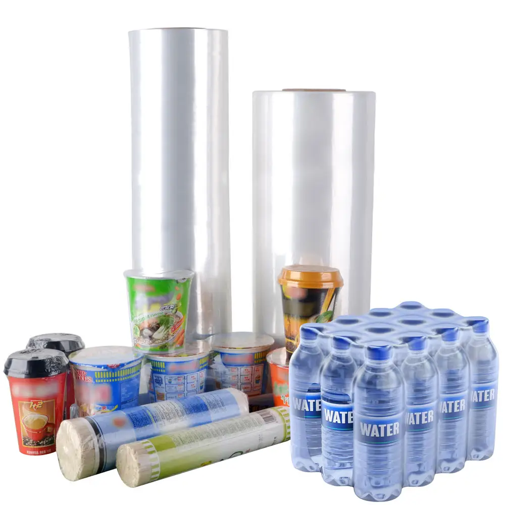 Özel temizle Pof ısıl Shrink Film rulo Pe Pvc plastik şeffaf baskılı Logo şarap şişe kapağı ambalaj sıcak Shrink Wrap etiketleri