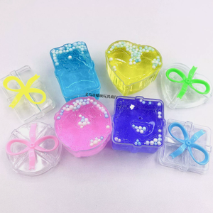 Caja de regalo pequeña con 20 piezas de slime esponjoso, barro cristalino de alta transparencia, ideal como regalo, slime - Product Image 3