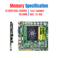 Motherboard Industri Tipis Mini ITX BARU dengan Prosesor SOC I5 4200U Terintegrasi, 2X DDR3, COM RS232 RS485, M.2 SSD, SATA3.0