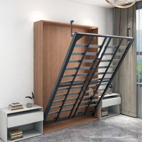 Meubles modernes peu encombrants lits escamotables pliables cachés pleine grandeur lits muraux avec armoires