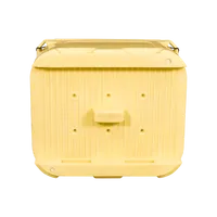 Grande glacière de couleur jaune 660L pour le stockage d'aliments froids Conteneur de poisson isolé pour fruits de mer