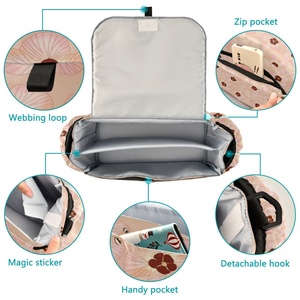 Sac de rangement pour poussette, organisateur de couches pour bébé, motif floral Hau personnalisé Hawaï, durable et léger - Product Image 2