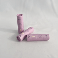 Stick déodorant biodégradable à 100%, écologique, boîte biodégradable, tube cylindrique personnalisé, emballage, tube à lèvres à pousser, tube en papier