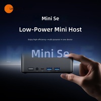 Lecoo Mini PC12 Generasi Intel N100 (Hingga 3.4GHz) 4C/4T 8GB DDR4 256GB M.2 SSD Desktop Terpisah Untuk Bisnis Sistem Operasi DOS WiFi