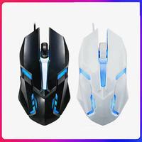 Souris optique de jeu USB filaire ergonomique RGB portable en promotion pour ordinateur de bureau et ordinateur portable