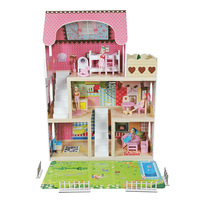 Nouvelles Maisons de Poupées en Bois de Haute Qualité DIY pour Enfants Jouets en Bois T66957