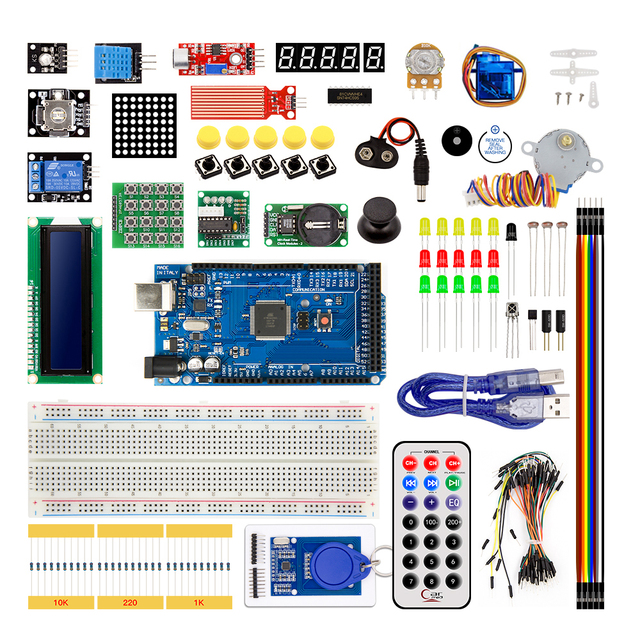 NEW DIY Programmable Project Learning Stem Education Suppliers Electronic Circuit Module Mega 2560 Starter Kit Set for Arduino