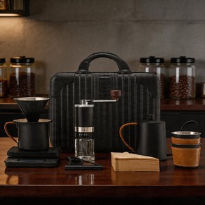 Juego de Molinillos de <span class=keywords><strong>Café</strong></span> Manuales para el Hogar y Cafeterías - Kit de Viaje de 10 Piezas para Verter sobre el <span class=keywords><strong>Café</strong></span> con Frascos de Vidrio, Suministro Integral para Molinillos - Product Image 1