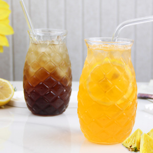 Vasos de cóctel creativos con forma de piña, cristalería resistente al calor, apto para lavavajillas, vasos de cristal para restaurante y bar - Product Image 3