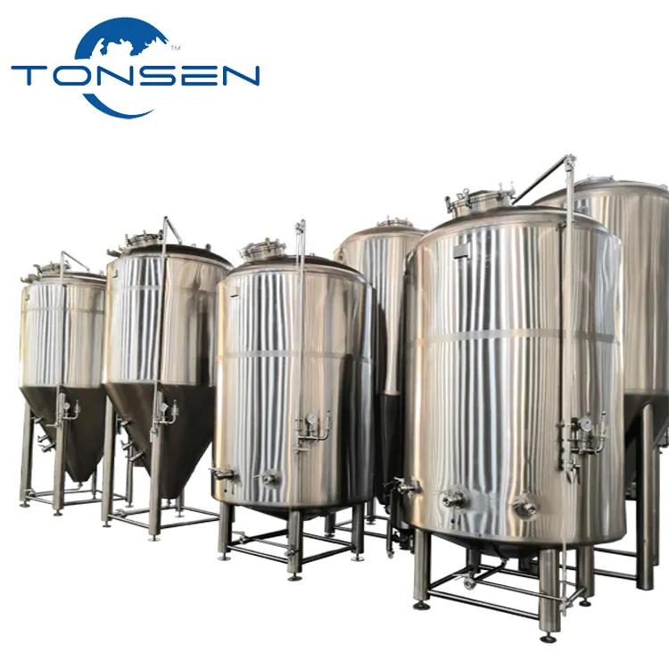 Tonsen tanque vertical de cerveja dupla parede